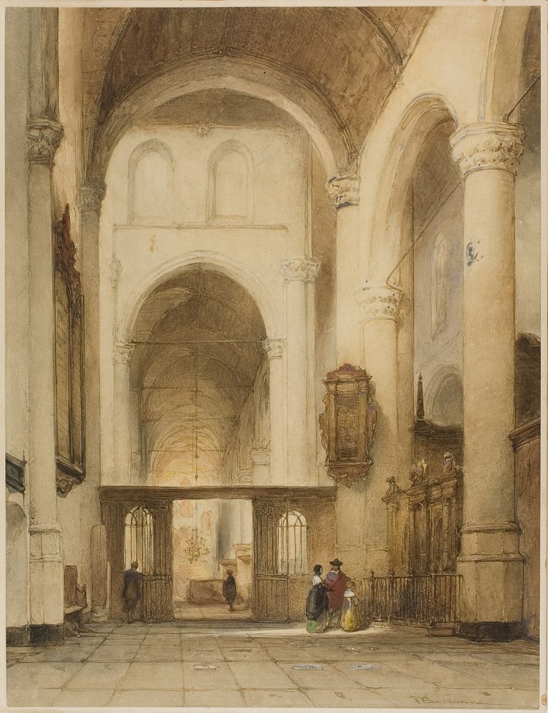 Church Interior by Johannes Bosboom