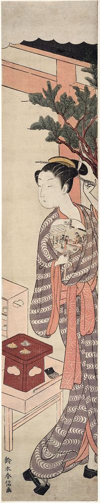 The Tea Stall - Kagiya Osen by Suzuki Harunobu