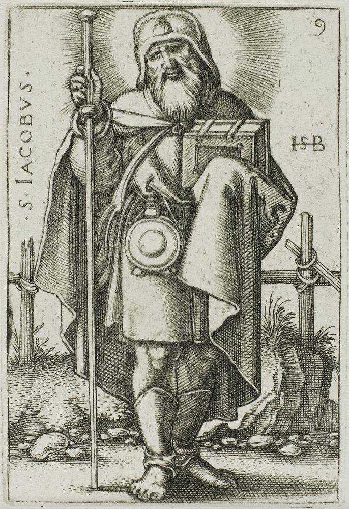 St. James Major, plate 9 from The Twelve Apostles by Hans Sebald Beham