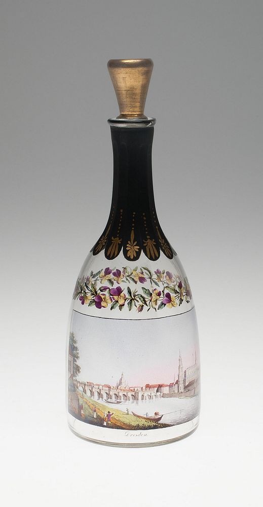 Bottle with a View of Dresden by Samuel Mohn