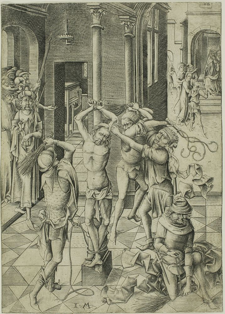 The Flagellation by Israhel van Meckenem, the younger