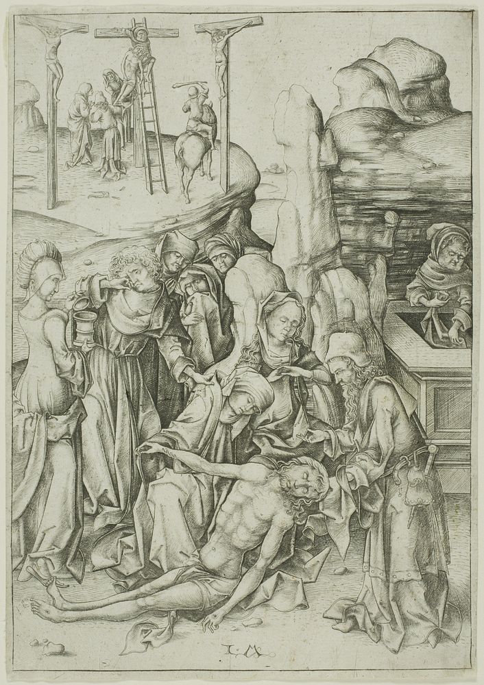 The Lamentation by Israhel van Meckenem, the younger