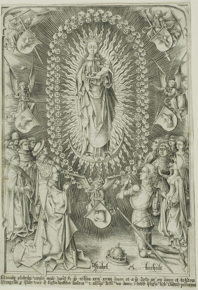 The Madonna of the Rosary by Israhel van Meckenem, the younger