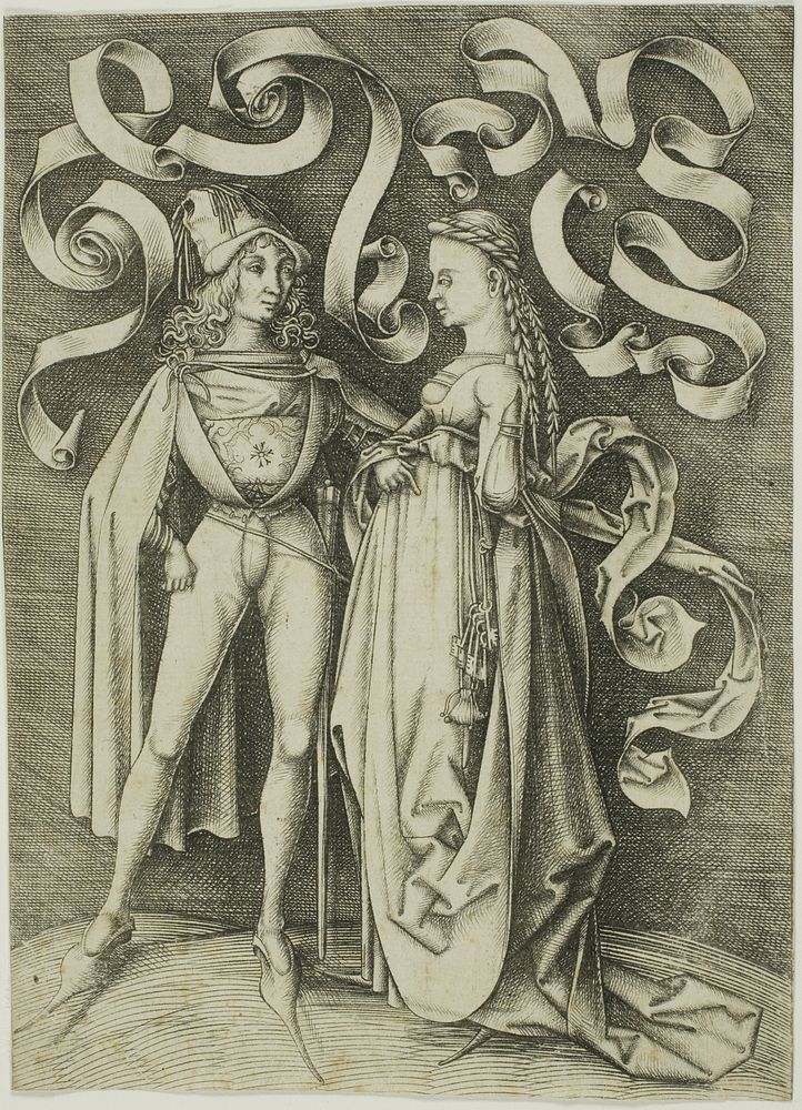 The Knight and the Lady by Israhel van Meckenem, the younger