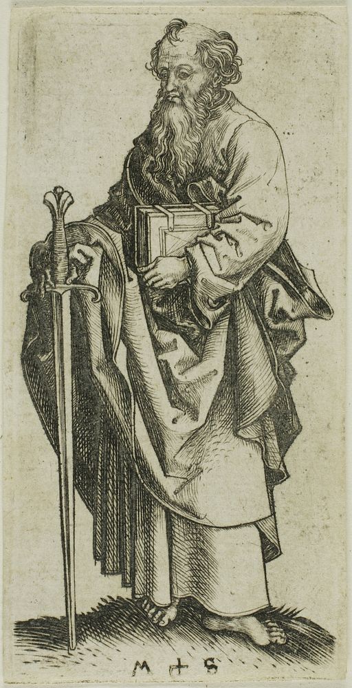 St. Paul, from Apostles by Martin Schongauer