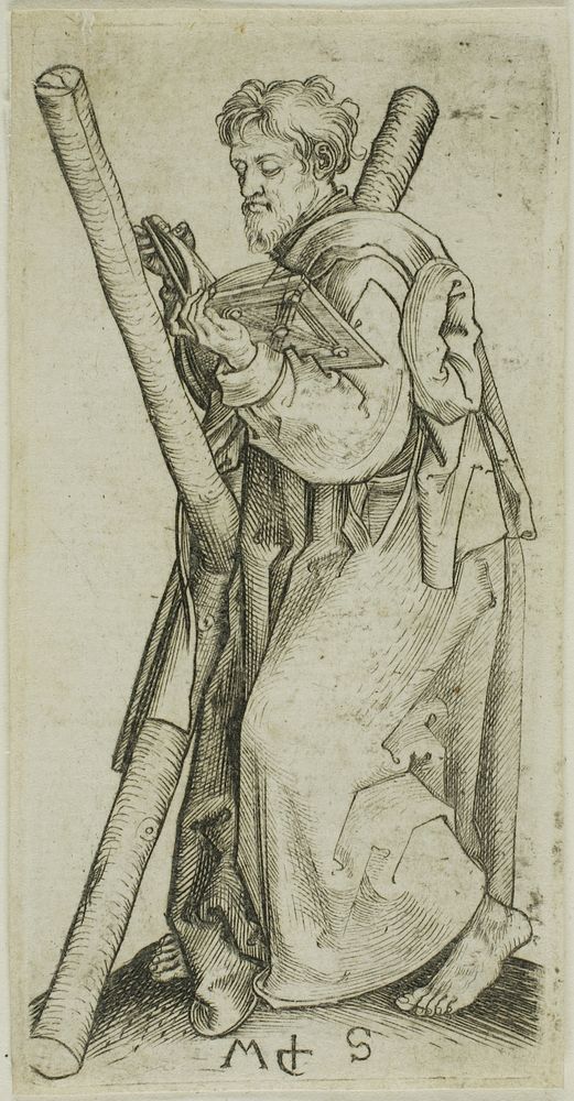 St. Andrew, from Apostles by Martin Schongauer