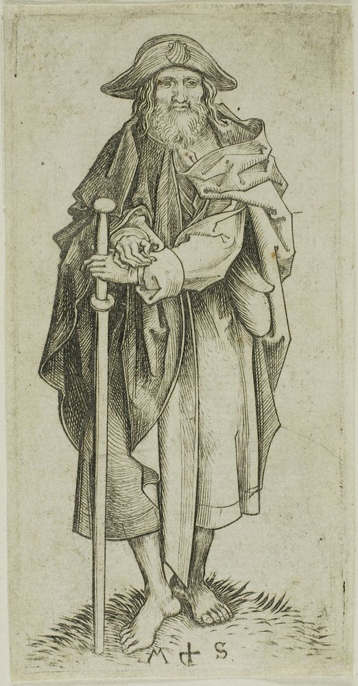 St. James Major, from Apostles by Martin Schongauer