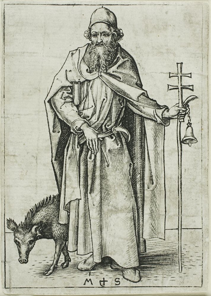St. Anthony, from Apostles by Martin Schongauer