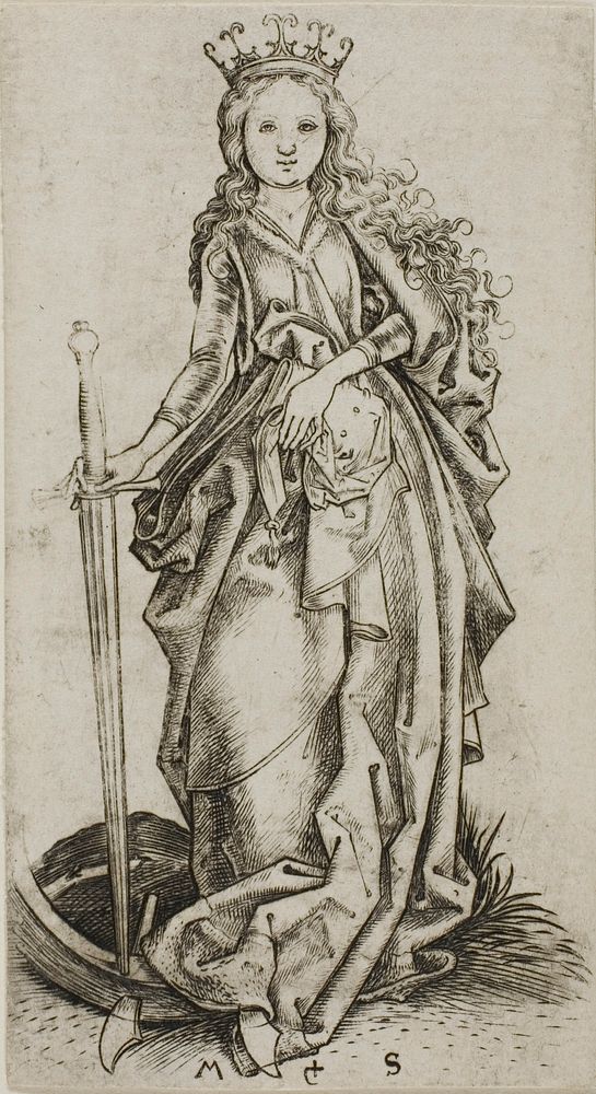 The Small Saint Catherine by Martin Schongauer