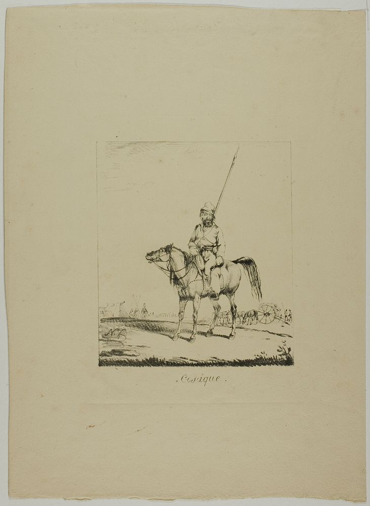 A Cossack by Monogrammist N.D.
