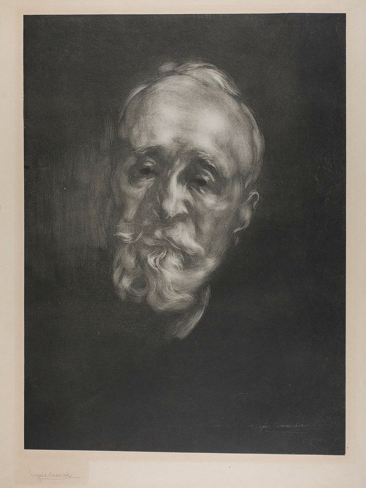 Portrait of Puvis de Chavannes by Eugène Carrière