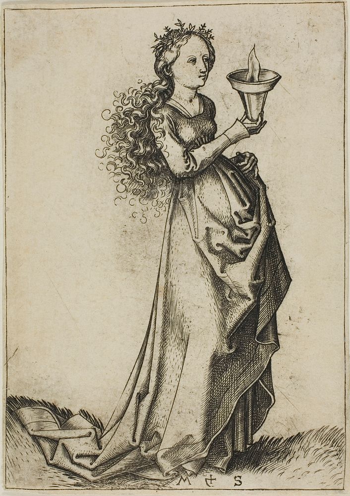 The First Wise Virgin by Martin Schongauer