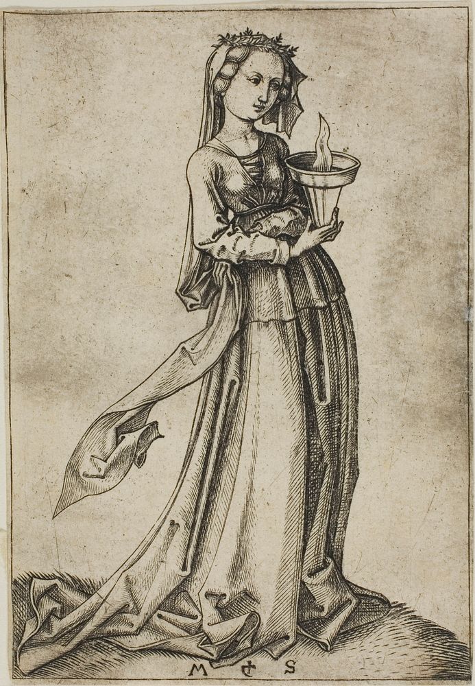 The Fourth Wise Virgin by Martin Schongauer