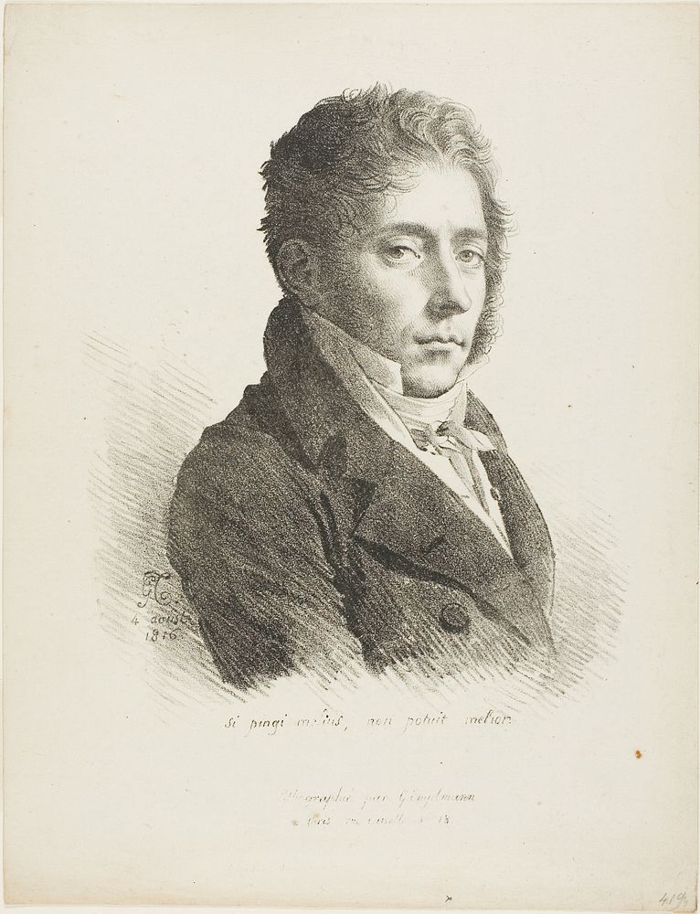 Portrait of Coupin de la Couperie by Anne-Louis Girodet de Roussy-Trioson