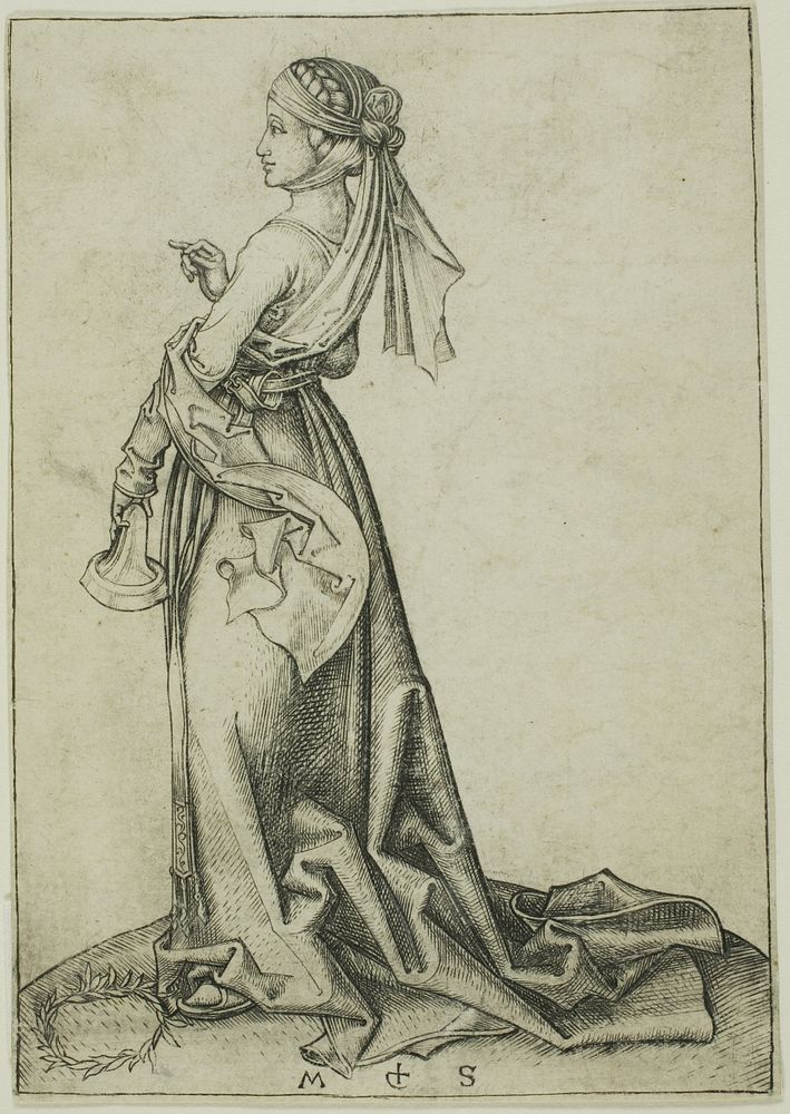 The First Foolish Virgin by Martin Schongauer