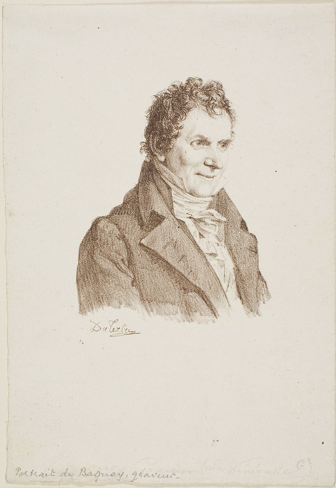 Portrait of the Engraver Baquoy by André Dutertre