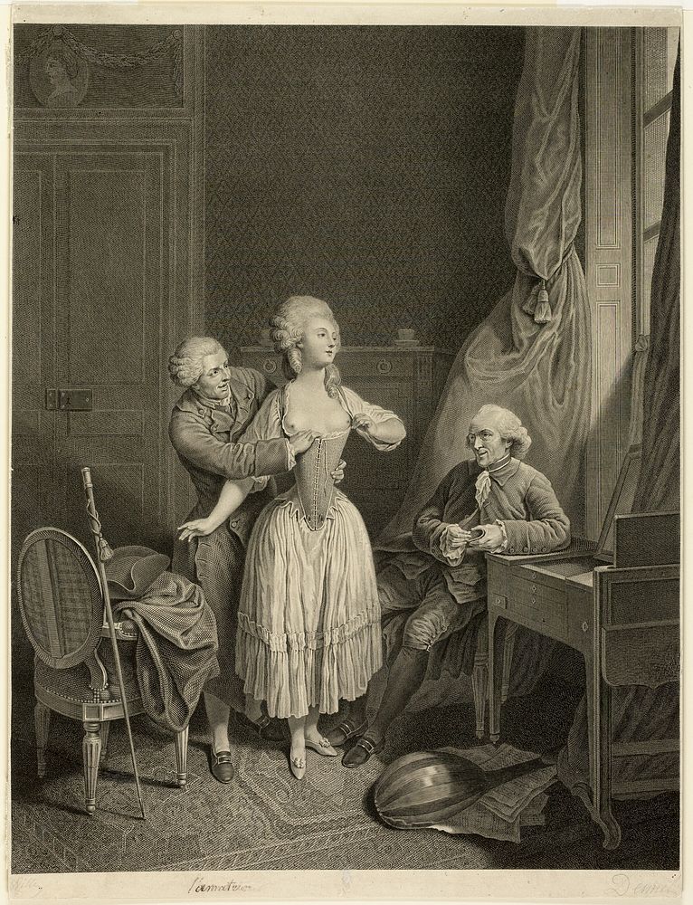 The Test of the Corset by Antoine Francois Dennel