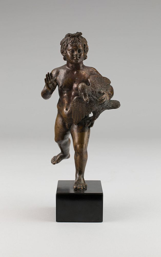Cupid Carrying a Swan