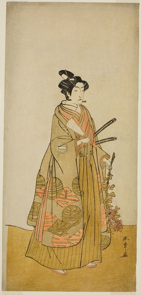 The Actor Ichikawa Monnosuke II as Kichisaburo, Temple Page of Kichijo-ji, in the Play Sono Kyodai Fuji no Sugatami…