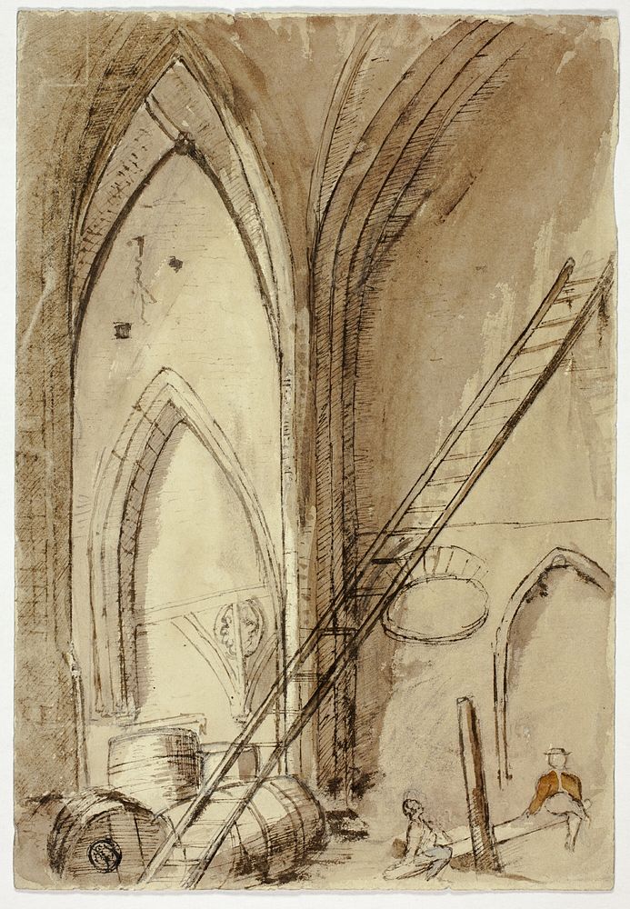 Teetertotter in Church Building by Unknown artist