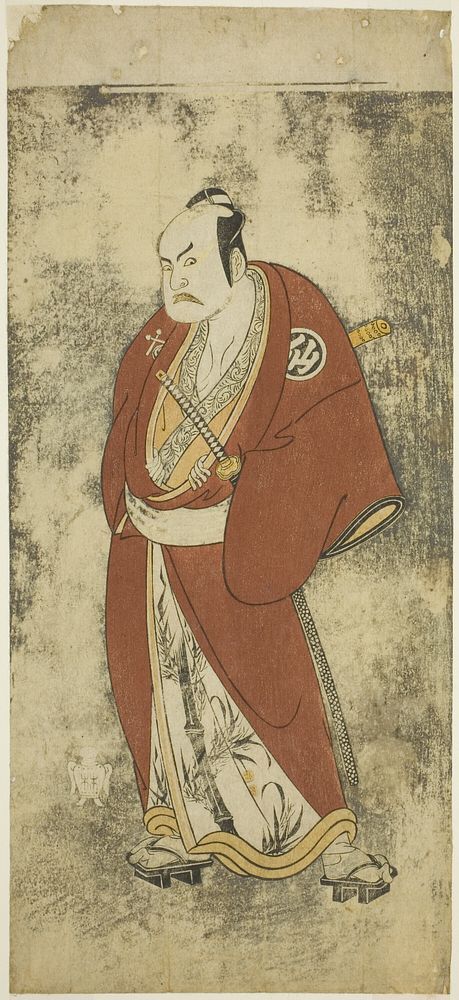 The Actor Nakamura Sukegoro II as Kaminari Shokuro in the Joruri "Gonin Otoko" (Five Chivalrous Commoners), Played as One…