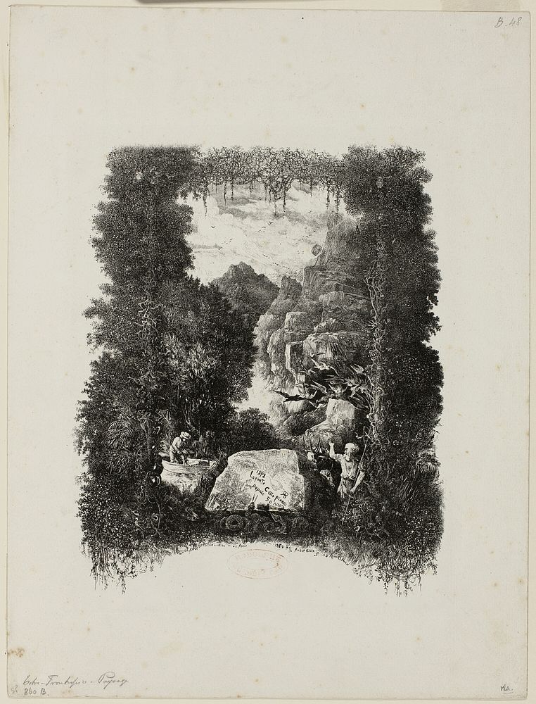 Frontispiece for Fables and Tales by Hippolyte de Thierry-Faletans by Rodolphe Bresdin