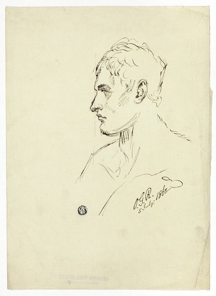 Bust of Young Man in Profile by Unknown artist