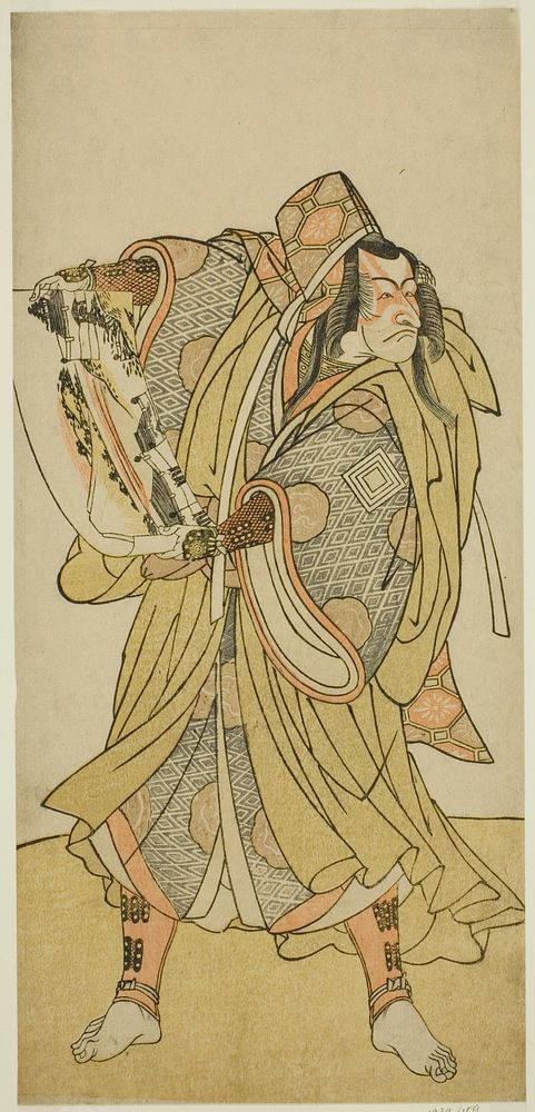 The Actor Ichikawa Danjuro V as Kazusa no Akushichibyoe Kagekiyo in the Play Edo no Hana Mimasu Soga, Performed at the…