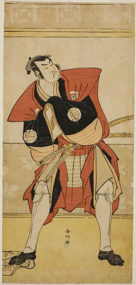 The Actor Sakata Hangoro III as Omi no Kotoda in the Play Haru no Nishiki Date-zome Soga, Performed at the Nakamura Theater…