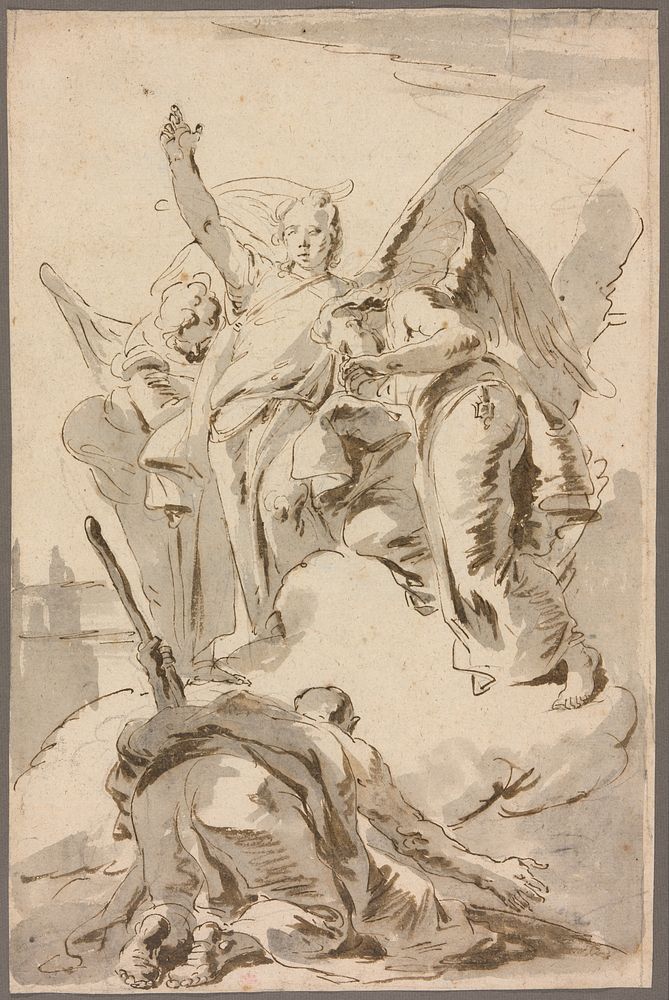 Three Angels Appearing to Abraham by Giambattista Tiepolo