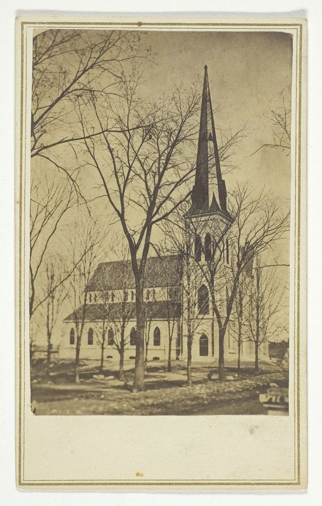 Untitled (church with pointed spire) by Hendee