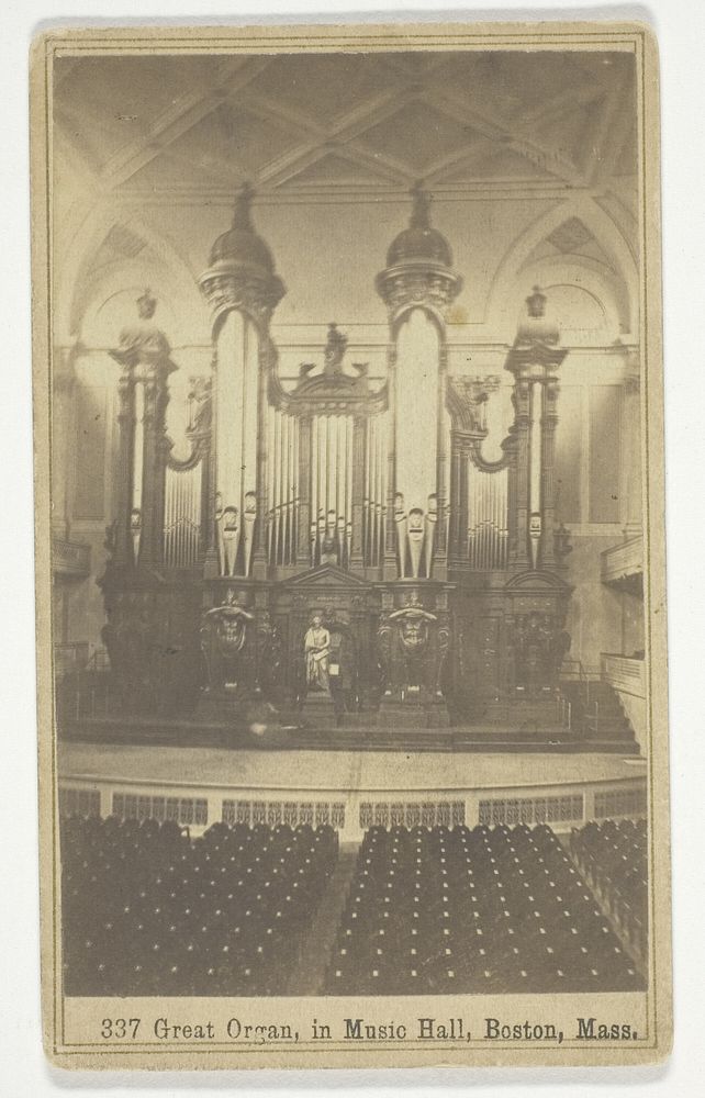 337 Great Organ, in Music Hall, Boston, Mass by Charles Bierstadt