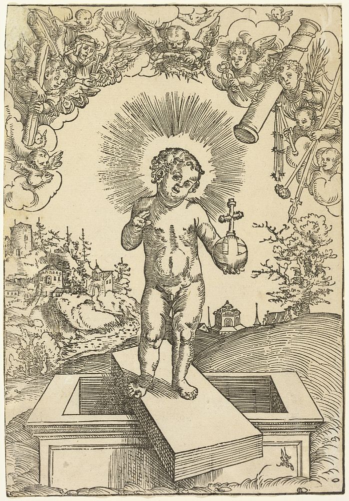 The Infant Christ as Redeemer by Lucas Cranach, the Elder