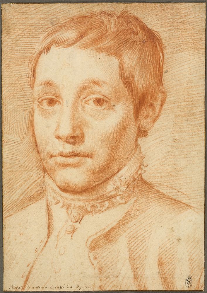 Portrait of the Artist's Son, Antonio Carracci by Agostino Carracci