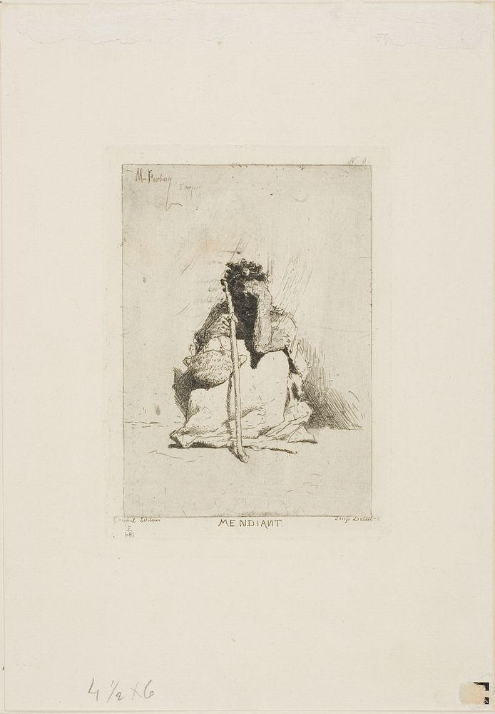 A Beggar by Mariano Fortuny y Marsal