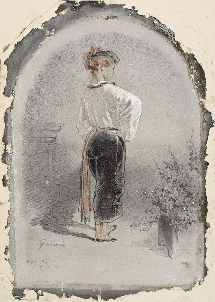 Woman in Spanish Costume by Paul Gavarni