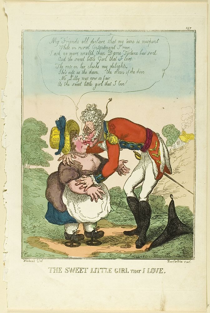 The Sweet Little Girl That I Love by Thomas Rowlandson