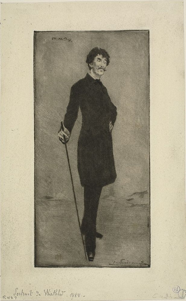 Portrait of Whistler by Henri Charles Guérard