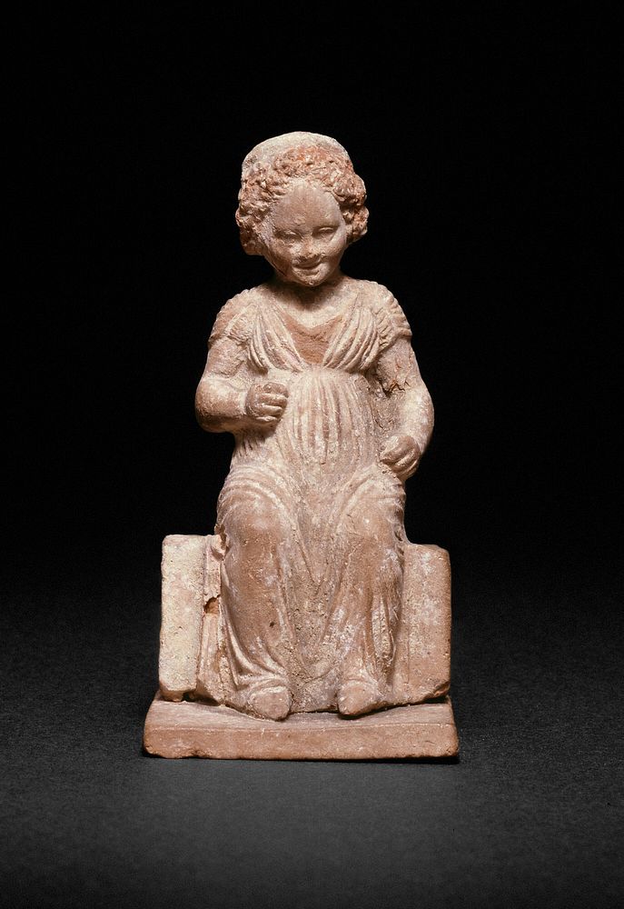 Statuette of a Seated Girl by Ancient Greek