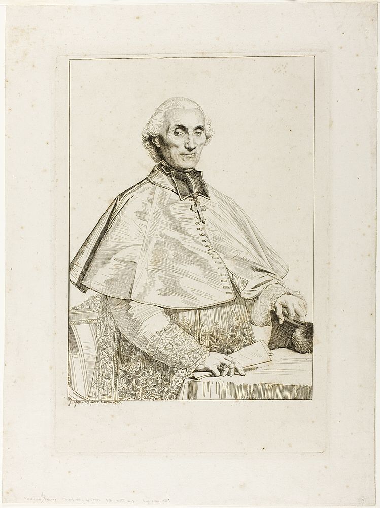 Gabriel Cortois de Pressigny by Jean Auguste Dominique Ingres