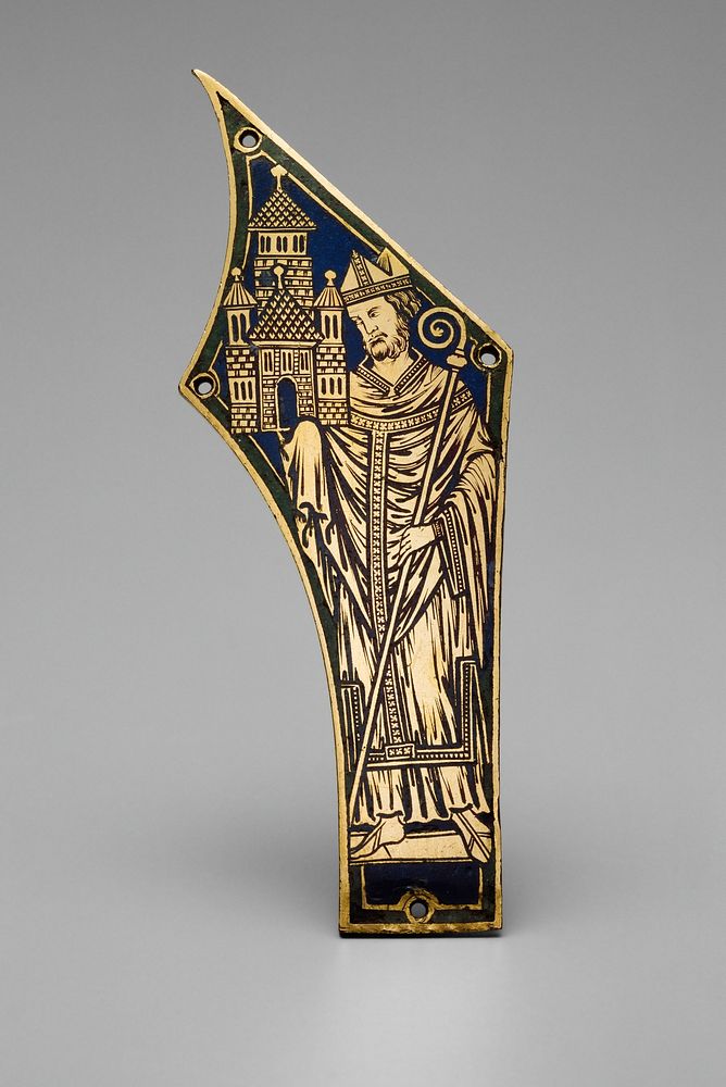 Plaque with a Bishop by Nicholas of Verdun