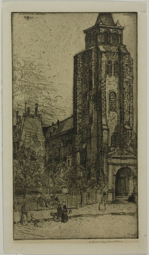 Tower of St. Germain-des-Prés by Donald Shaw MacLaughlan