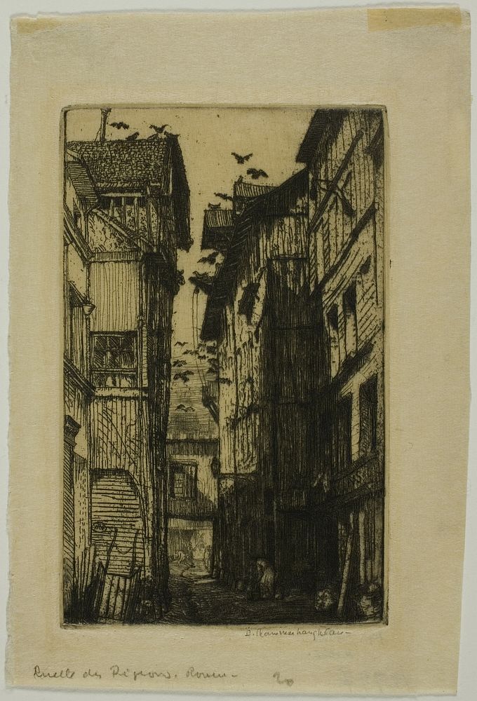 Ruelle des Pigeons, Rouen by Donald Shaw MacLaughlan