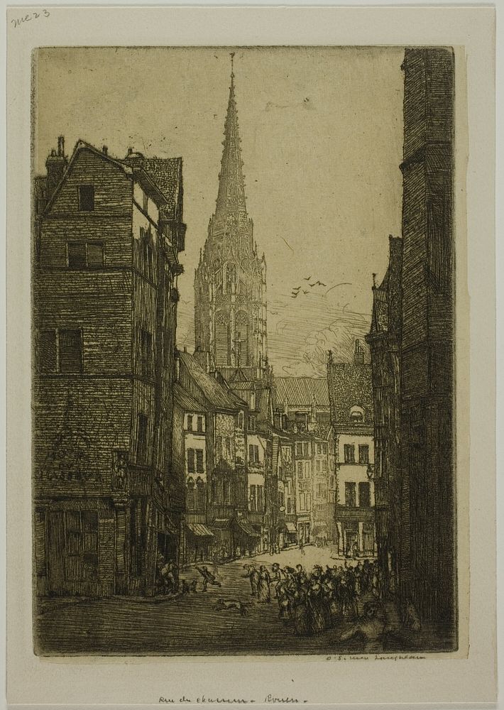 Rue du Chasseur, Rouen by Donald Shaw MacLaughlan