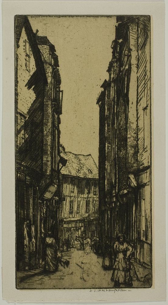 Rue des Halles, Vannes, Brittany by Donald Shaw MacLaughlan