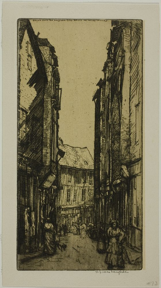 Rue des Halles, Vannes, Brittany by Donald Shaw MacLaughlan