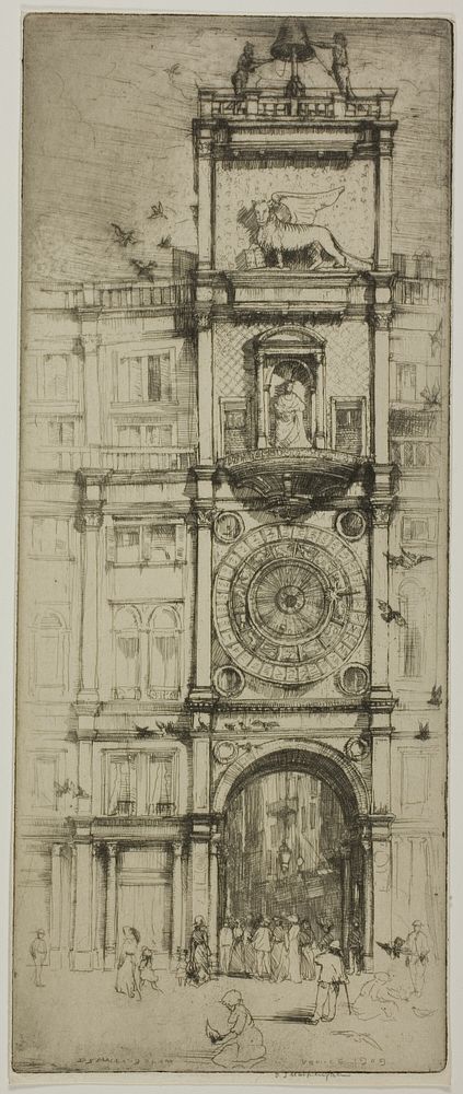 The Clock Tower, Venice by Donald Shaw MacLaughlan