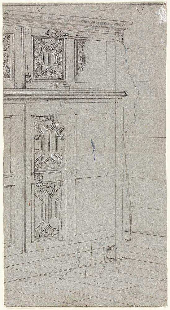 Sketch of a Cabinet by Henry Stacy Marks