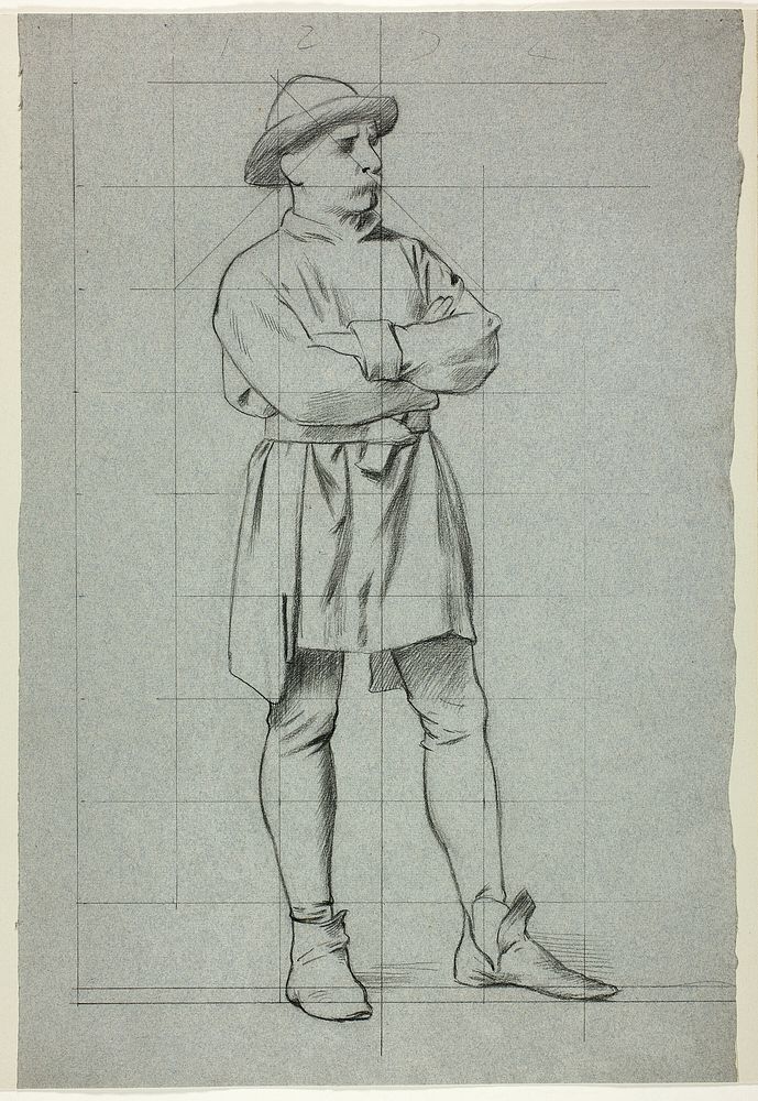 Man Standing with Folded Arms by Henry Stacy Marks