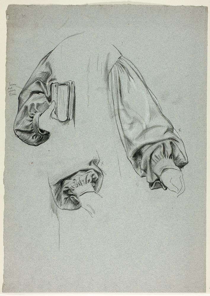 Three Sketches of Sleeves by Henry Stacy Marks